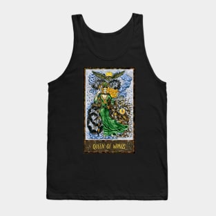 Queen of Wands. Magic Gate Tarot Card Design. Tank Top